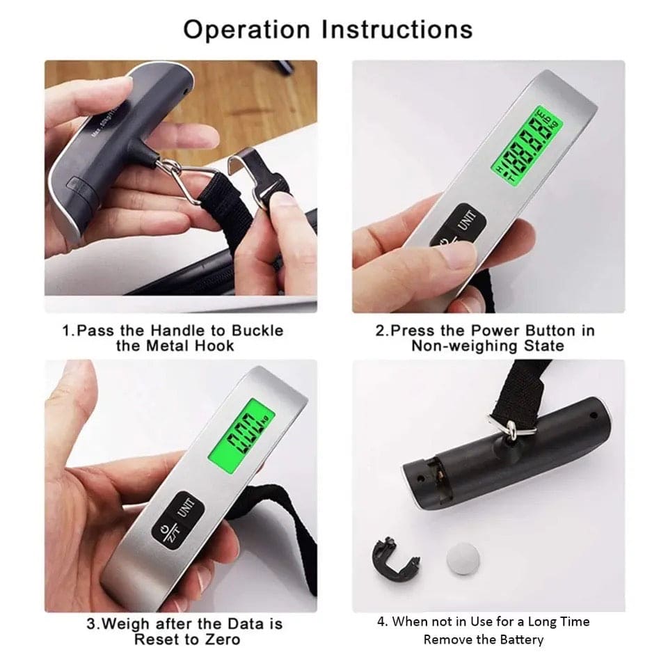 Electric Luggage Scale, Portable Digital Scale, Travel Weighs Baggage Bag Weight Balance Tool, Portable LCD Digital Hanging Scale, Portable Digital Travel Scales for Suitcases And Bags Electric Luggage Scale, Portable Digital Scale, Travel Weighs Baggage Bag Weight Balance Tool, Portable LCD Digital Hanging Scale, Portable Digital Travel Scales for Suitcases And Bags